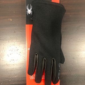 NWT Spyder Leather Palm Gloves